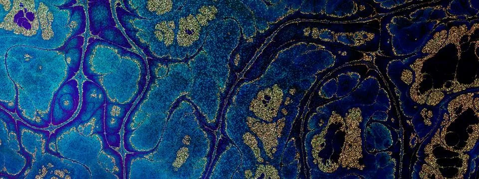 Abstract marbleized effect abstract background. Blue creative colors. Beaut.. 库存插图