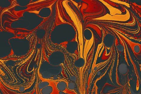 Abstract marbling art pattern background with mixed colors Stock Photos