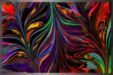 Abstract marbling art patterns  as colorful background Illustrazione stock