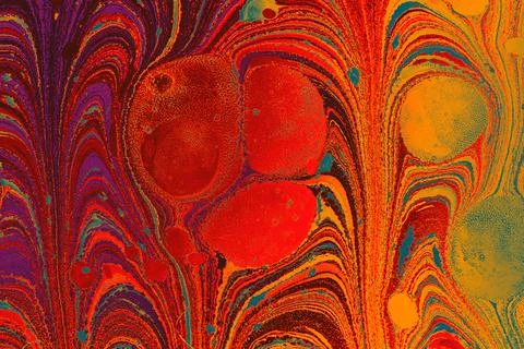 Abstract marbling floral pattern for fabric,tile design. background texture Illustrazione stock
