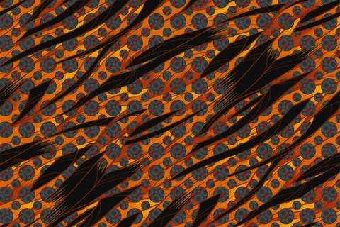 Abstract marbling heart pattern for fabric, tile design. background . Abstrac Stock Illustration