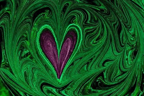 Abstract marbling heart pattern for fabric, tile design. background . Abstrac Stock Illustration