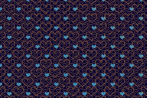 Abstract marbling heart pattern for fabric, tile design. background . Abstrac Stock Illustration