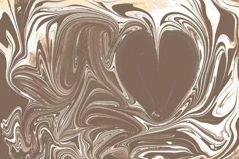 Abstract marbling heart pattern for fabric, tile design. background . Abstrac Stock Illustration