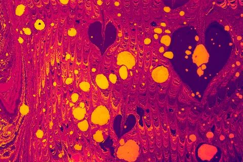 Abstract marbling heart pattern for fabric, design. Creative marbling backgro Illustrazione stock