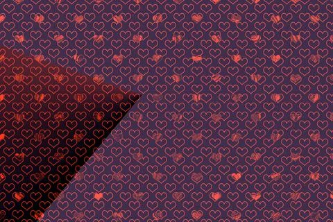 Abstract marbling heart pattern for fabric, tile design. background . Abstrac Stock Illustration