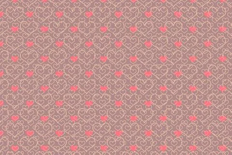Abstract marbling heart pattern for fabric, tile design. background . Abstr.. Stock Illustration