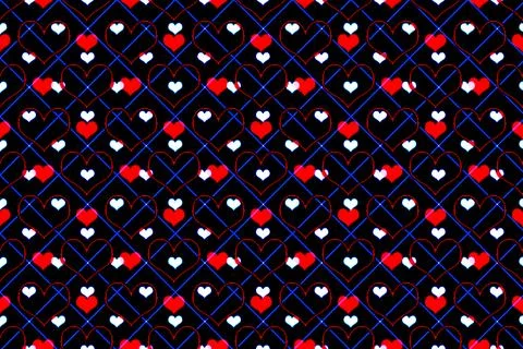 Abstract marbling heart pattern for fabric, tile design. background . Abstr.. Stock Illustration