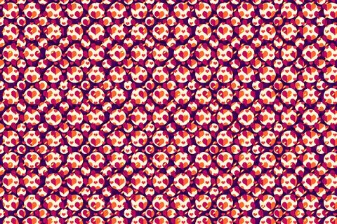 Abstract marbling heart pattern for fabric, tile design. background . Abstr.. Stock Illustration
