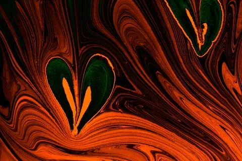 Abstract marbling heart pattern for fabric, tile design. background . Abstr.. Stock Illustration