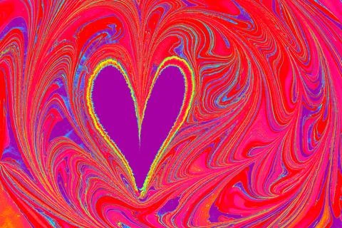 Abstract marbling heart pattern for fabric, tile design. background . Abstr.. Stock Photos