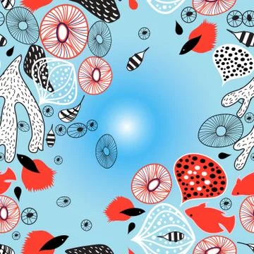 Abstract marine background Illustrazione stock