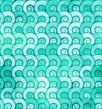 Abstract marine seamless Stock Illustration