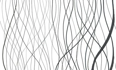 Abstract Marker Hand Drawn Background Texture. Black Waves on White backgroun Stock Illustration