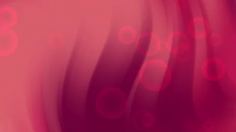 Abstract Maroon Flowing Waves Soft Bokeh Circles Background Motion Stock Footage 341155048