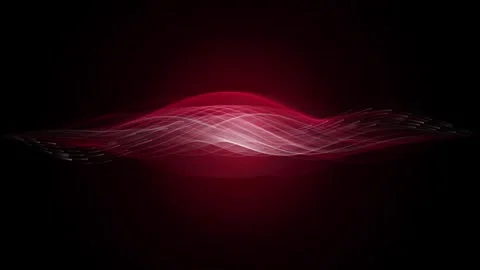 Abstract maroon motion wave background with glowing white particles and dyn.. Stock Footage 345574404