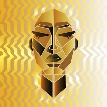 Abstract mask Stock Illustration