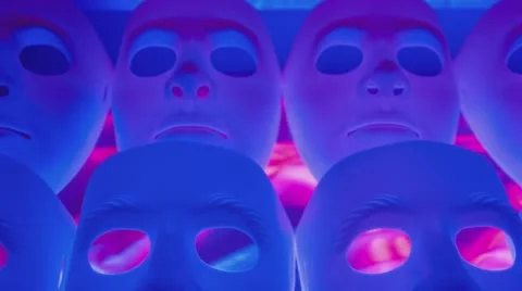 Abstract masks motion background 库存影片 65486236