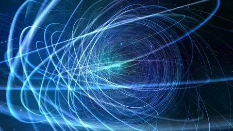 Abstract massive blue wires rolling motion background Video stock 262759462
