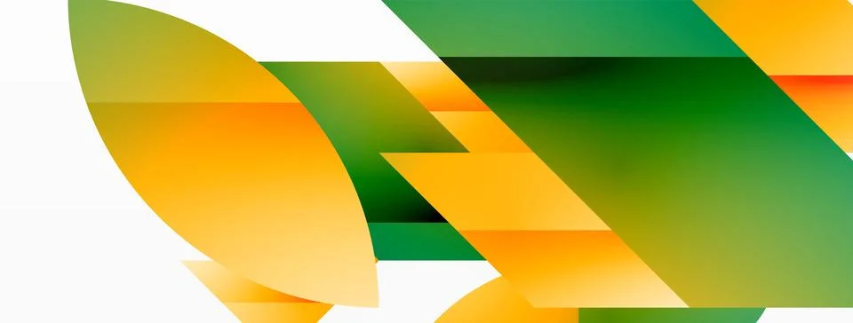 Abstract masterpiece formed by delicate interplay of circles, squares, and Stock Illustration