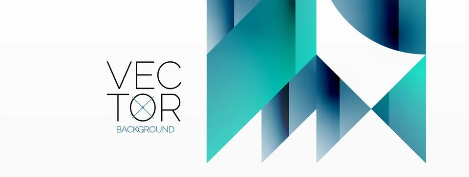 Abstract masterpiece formed by delicate interplay of circles, squares, and Stock Illustration