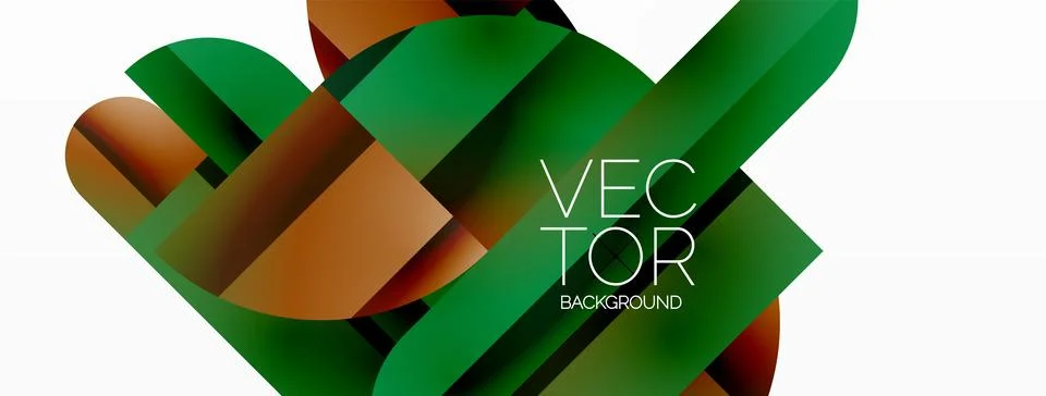 Abstract masterpiece formed by delicate interplay of circles, squares, and Stock Illustration