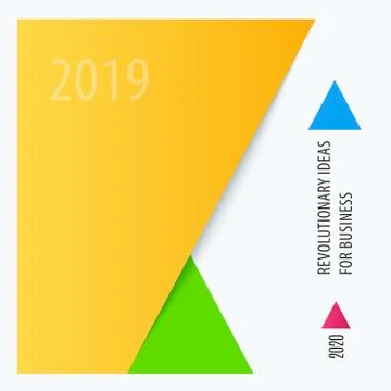 Abstract material design style of colourful vector elements for modern Stock Illustration