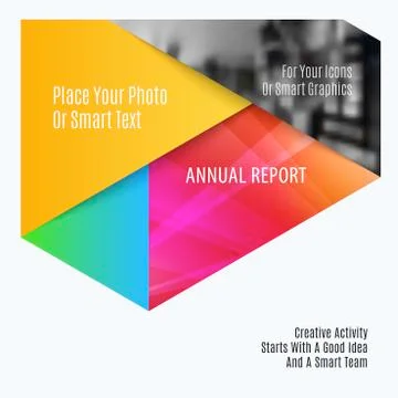 Abstract material design style of colourful vector elements for modern Stock Illustration