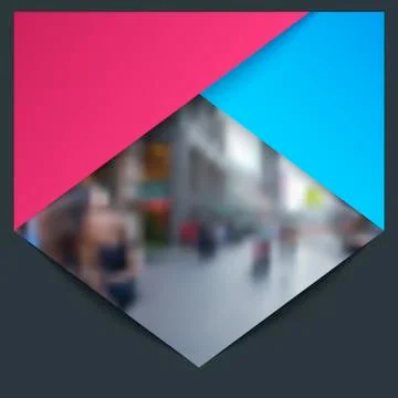 Abstract material design style of colourful vector elements for modern Illustrazione stock