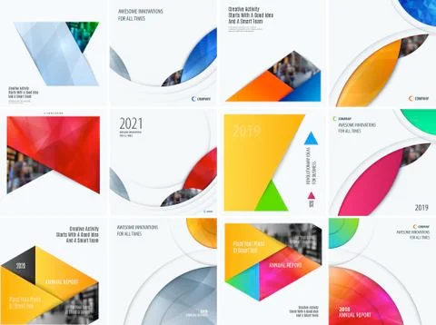 Abstract material design style of vector elements for graphic template. Modern Stock Illustration