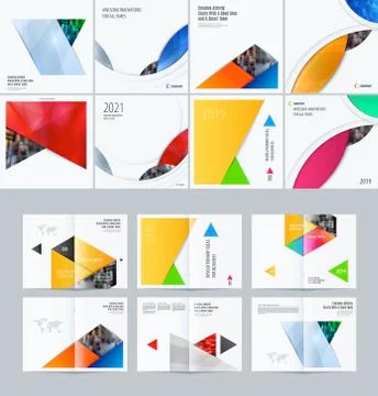 Abstract material design style of vector elements for graphic template. Modern Stock Illustration
