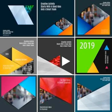 Abstract material design style of vector elements for graphic template. Modern Stock Illustration