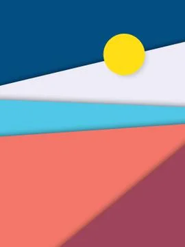 Abstract material design wallpaper with layers and shadows, geometric shapes Stock Illustration