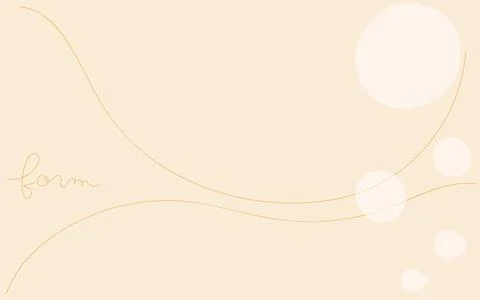 Abstract material of simple lines and figures, image of bubbles Stock Illustration