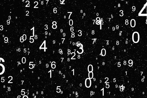Abstract math number background Stockillustratie