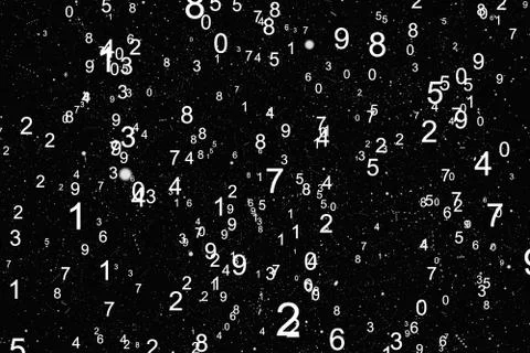 Abstract math number background Stockillustratie