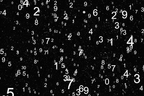 Abstract math number background Illustration
