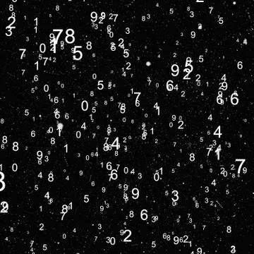 Abstract math number background Stockillustratie