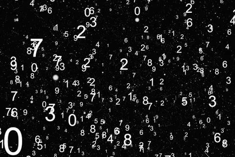 Abstract math number background Stockillustratie