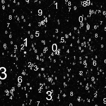 Abstract math number background Stockillustratie