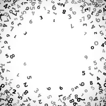 Abstract math number background. Vector illustration Illustration