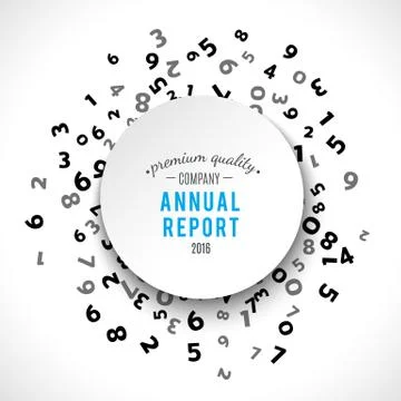 Abstract math number background. Vector illustration Stock Illustration