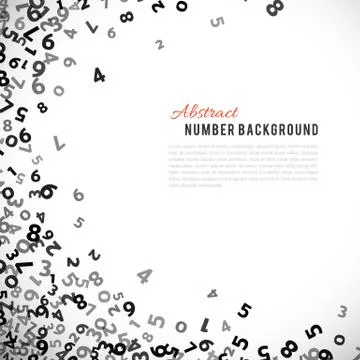 Abstract math number background. Vector illustration イラスト素材