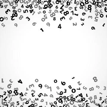 Abstract math number background. Vector illustration Stockillustratie