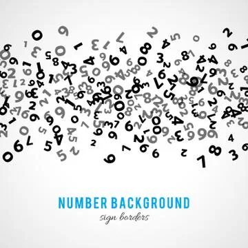Abstract math number background. Vector illustration 스톡 일러스트