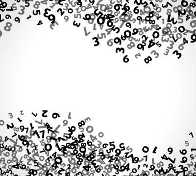 Abstract math number background. Vector illustration 스톡 일러스트