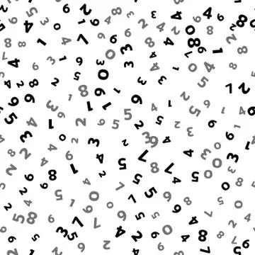 Abstract math number background. Vector illustration Illustrazione stock