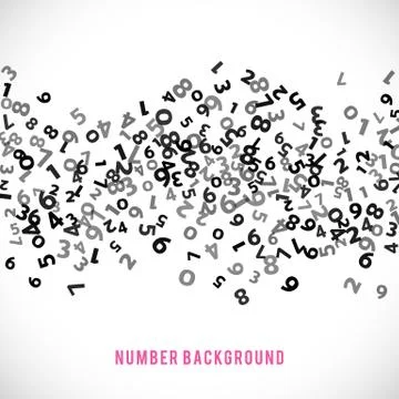 Abstract math number background. Vector illustration Stockillustratie