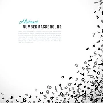 Abstract math number background. Vector illustration Stockillustratie