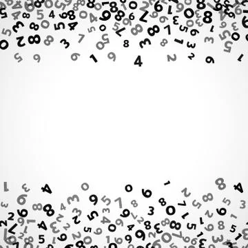 Abstract math number background. Vector illustration Illustration